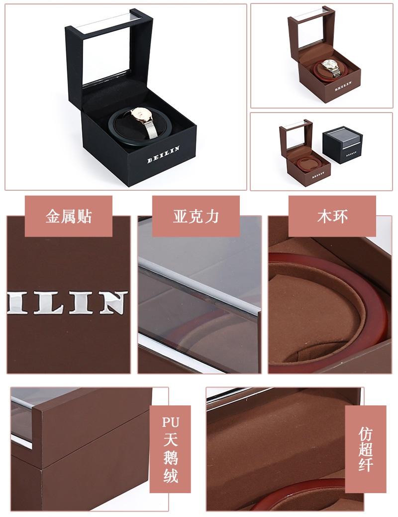 亞克力商務手表盒包裝細節